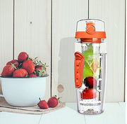 Wasserflasche mit Fruchtsieb 1l