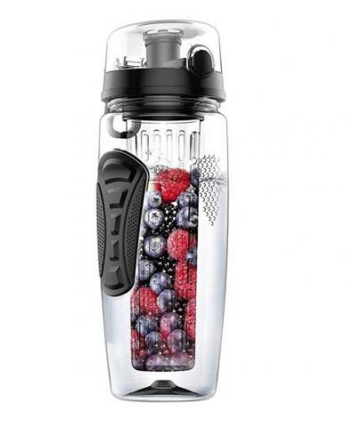 Wasserflasche mit Fruchtsieb 1l